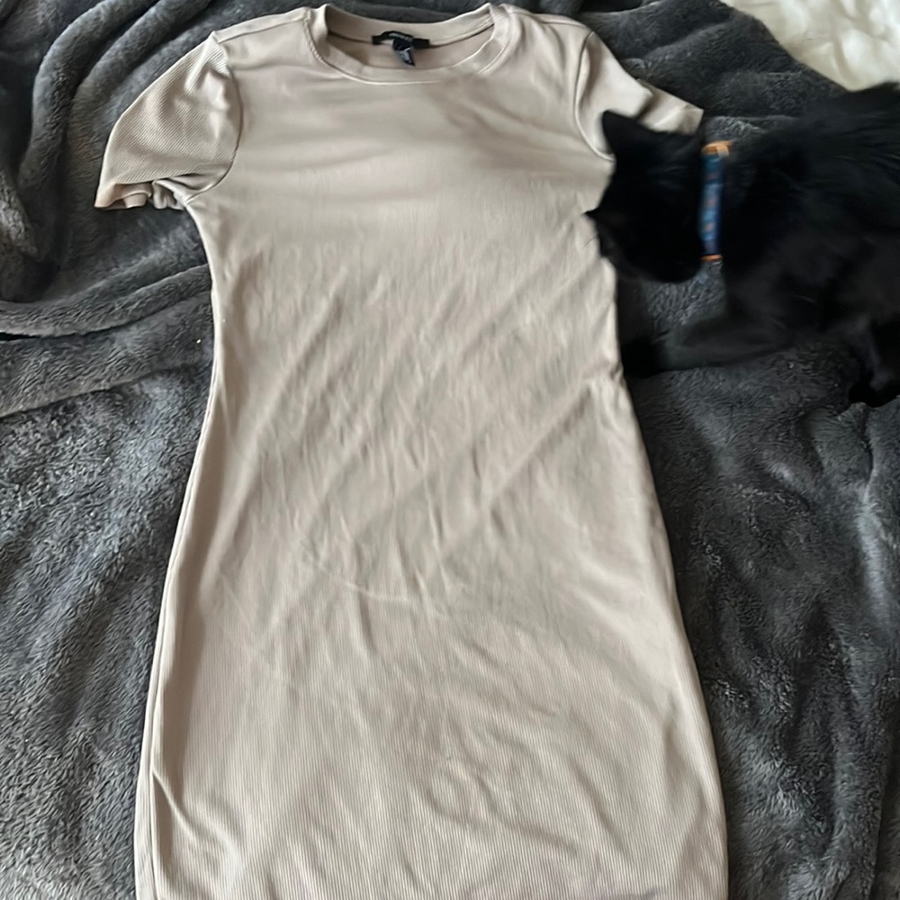 Forever 21 tan bodycon dress